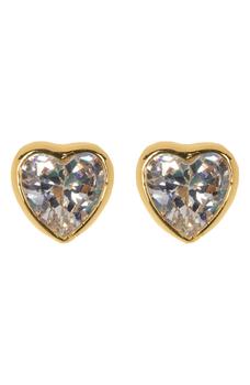 推荐romantic rocks cz heart stud earrings商品