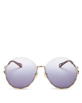 chloe太阳镜怎么样, Chloé | Women's Round Sunglasses, 61mm商品图片 6折