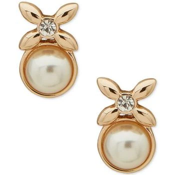 Anne Klein | Gold-Tone Crystal Button Drop Earrings,商家Macy's,价格¥179