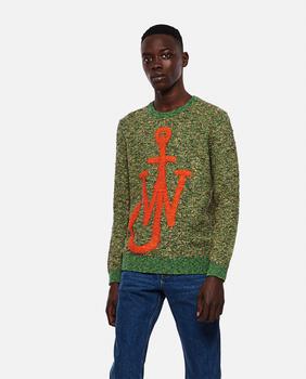 推荐Knitted pullover with inlaid Anchor motif商品