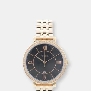 推荐Fossil Women's Jacqueline ES4723 Black Stainless-Steel Japanese Quartz Fashion Watch ONE SIZE商品