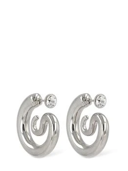 PANCONESI | Diamond Serpent Hoop Earrings,商家LUISAVIAROMA,价格¥2435