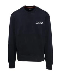 Zegna | Ermenegildo Zegna Logo-Printed Crewneck Sweatshirt 7.1折