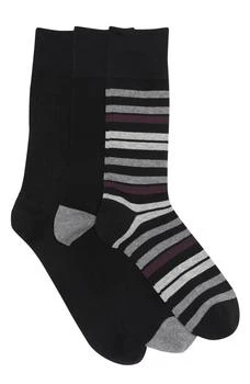 推荐Texture Stripe Crew Socks - Pack of 3商品