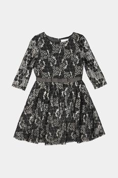 商品Us Angels | Girls Quarter Illusion Sleeve Foil Lace Dress,商家Lord & Taylor,价格¥92图片