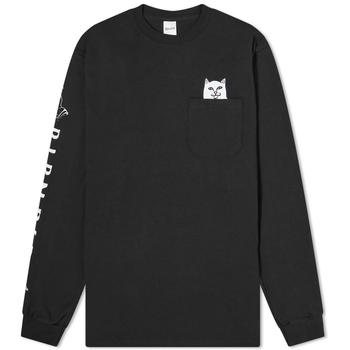 RIPNDIP | RIPNDIP Long Sleeve Lord Nermal Pocket Top商品图片,7折