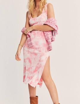 LOVESHACKFANCY, LOVESHACKFANCY | Citra Midi Dress In Millennial Pink Hand Dye商品图片 7折×额外8折, 额外八折