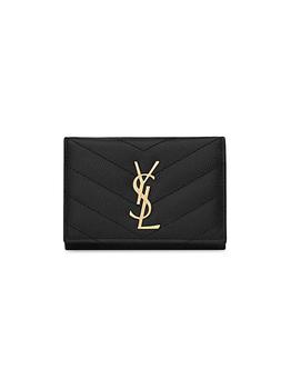 商品Yves Saint Laurent | Cassandre Slim Key Case in Grain De Poudre Embossed Leather,商家Saks Fifth Avenue,价格¥2795图片