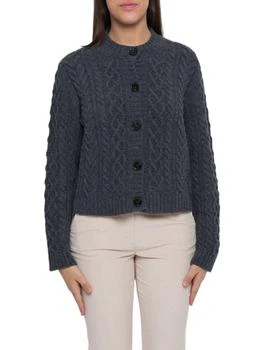 Weekend Max Mara | Weekend Max Mara Braid Stitch Motif Knitted Cardigan 