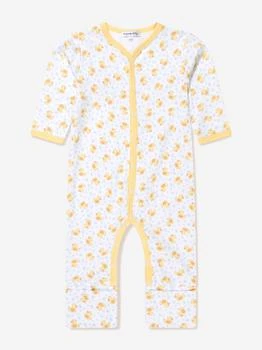 推荐Baby Rubber Ducky Printed Playsuit in Yellow商品