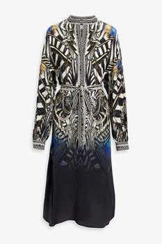 Camilla | Embellished printed silk-chiffon midi dress 4.7折