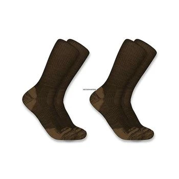 推荐Carhartt Men's Midweight Synthetic-Wool Blend Crew Sock - 2 Pack商品