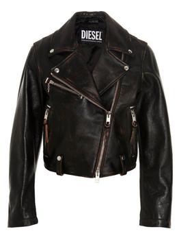 商品Diesel | Diesel L-Edmea-Cl Zipped Leather Biker Jacket,商家Cettire,价格¥6147图片