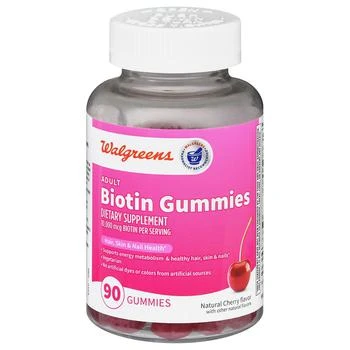 Walgreens | Adult Biotin 10,000 mcg Gummies Natural Cherry,商家Walgreens,价格¥110
