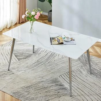 Simplie Fun | Modern minimalist rectangular dining table,商家Premium Outlets,价格¥1887