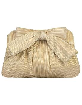 Loeffler Randall, Loeffler Randall | Pleated Frame Clutch With Bow - Platinum商品图片 