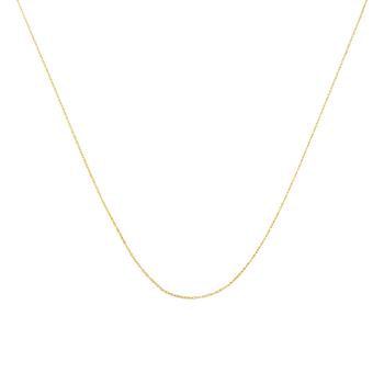 商品Haus of Brilliance | Solid 10k Yellow Gold 0.5MM Rope Chain Necklace. Unisex Chain - Size 16" Inches,商家Jomashop,价格¥562图片