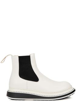 罗意威鞋好用吗, Loewe | White leather Chelsea boots商品图片 