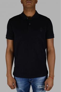 推荐Luxury Men's Polo Shirt   Alexander Mc Queen Black Polo Shirt With Skull商品