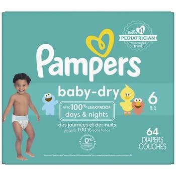 Pampers | Absorbent Disposable Diapers Size 6, 35+ lbs,商家Walgreens,价格¥292
