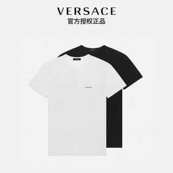 商品Versace | VERSACE 男深蓝短袖内衣（两件装） AU04023-AC00058-A98F,商家Beyond Chinalux,价格¥642图片