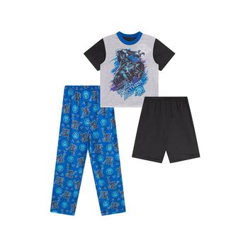 AME | Little Boys Black Panther Pajama Set, Pack of 3商品图片,6折