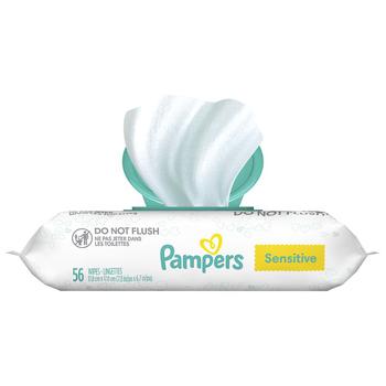 商品Pampers | Baby Wipes Sensitive Fragrance-Free,商家Walgreens,价格¥28图片