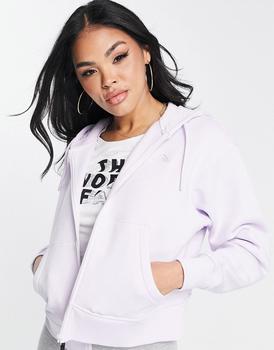 The North Face | The North Face Essential zip up hoodie in lilac Exclusive at ASOS商品图片,
