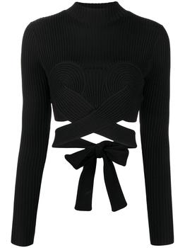 product cut-detail cropped top - women image