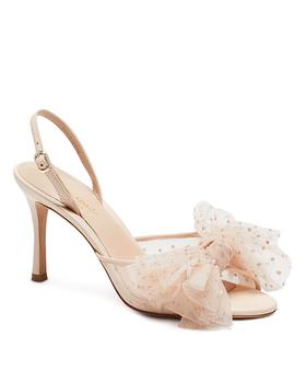 kate spade鞋, Kate Spade | Women's Bridal Sparkle Slingback Sandals商品图片 满$150享8.5折, 满折