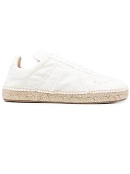 商品MAISON MARGIELA | Maison Margiela White Canvas Replica Espadrilles,商家Italist,价格¥2235图片
