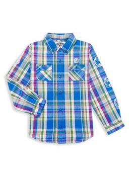 商品Little Boy's & Boy's BB Plaid Woven Flannel Shirt图片