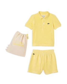 Lacoste | 3-Pc. Unisex Terrycloth Polo, Shorts & Travel Bag Set 