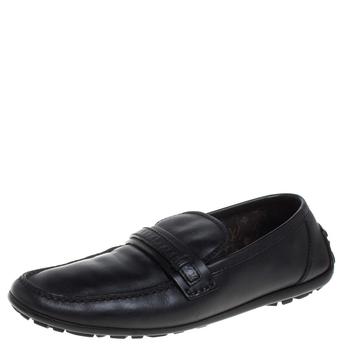 更多路易威登男鞋, [二手商品] Louis Vuitton | Louis Vuitton Black Leather Slip On Loafers Size 42.5商品图片 9.7折, 满1件减$100, 满减