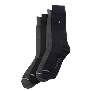 Nautica | Nautica Mens Solid Ribbed Dress Socks, 5-Pack 5折