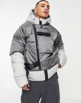 阿迪达斯外套, Adidas | adidas COLD RDY down jacket in grey商品图片 5折