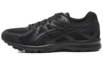 Asics | [预售3天]Jog 100 2 舒适软弹 PU网布织物合成革耐磨 低帮 越��野训练短跑体测体考竞速跑步鞋 男女同款 黑武士,商家AMRAP,价格¥382