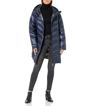 Calvin Klein | Women's Hooded Chevron Packable Down Jacket (Standard and Plus) 6.6折起, 独家减免邮费