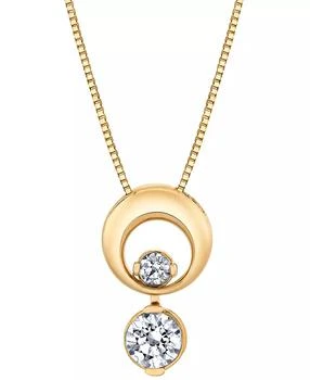 Sirena | Diamond 18" Pendant Necklace (1/2 ct. t.w.) in 14k Yellow Gold,商家Macy's,价格¥26170