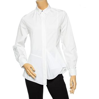 推荐Kenzo White Cotton Asymmetric Hem Shirt S商品