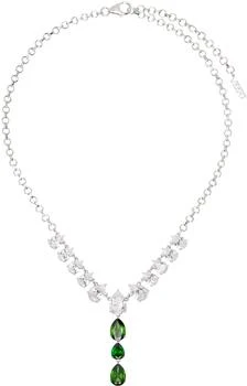 VEERT | White Gold 'The Drop Chain' Necklace,商家Ssense US,价格¥2326
