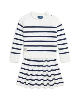 Ralph Lauren | Girls' Striped Cotton Sweater & Skirt Set - Little Kid,商家Bloomingdale's,价格¥926