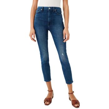 推荐7 For All Mankind Womens Aubrey Super High Rise Medium Wash Skinny Jeans商品