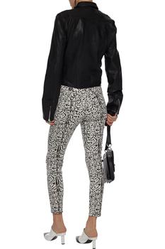 J Brand | Alana leopard-print mid-rise skinny-leg jeans商品图片,3折
