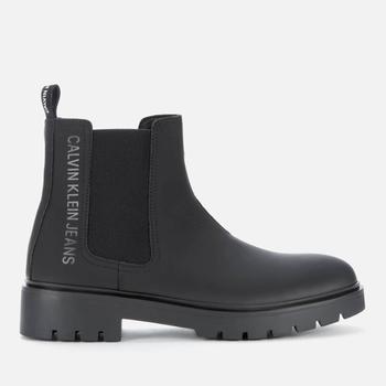 ck鞋板鞋, Calvin Klein | Calvin Klein Jeans Men's Combat Mid Chelsea Boots - Black商品图片 5折