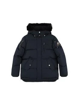 Moose Knuckles | Hooded Poly Blend Down Jacket W/ Fur,商家LUISAVIAROMA,价格¥3349