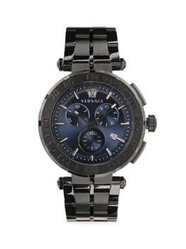 Versace | 45MM Black Stainless Steel Chronograph Watch商品图片,5折