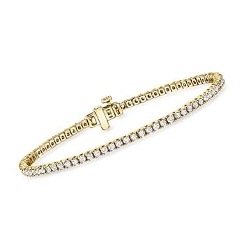 Ross-Simons | Ross-Simons Lab-Grown Diamond Tennis Bracelet in 18kt Gold Over Sterling,商家Premium Outlets,价格¥6514