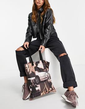 asos包, ASOS | ASOS DESIGN cotton tote shopper bag in photographic print  - MULTI商品图片 8.1折