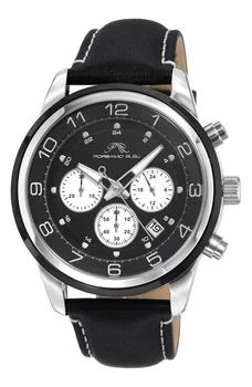 Men's Arthur Chronograph Leather Strap Watch, 44mm,价格$196.45